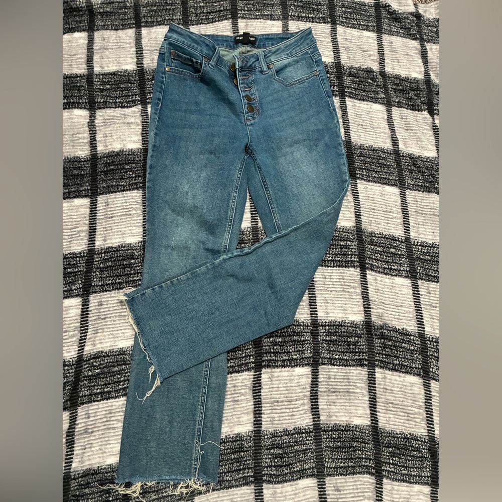 Kenneth Cole Blue Ankle Jeans